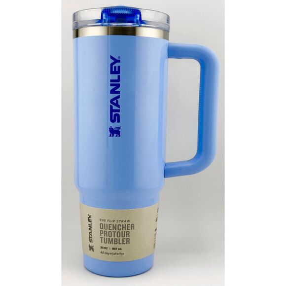 Stanley 30 oz Quencher ProTour Flip Straw Tumbler - Oasis Collection; CORNFLOWER - Picture 2 of 5